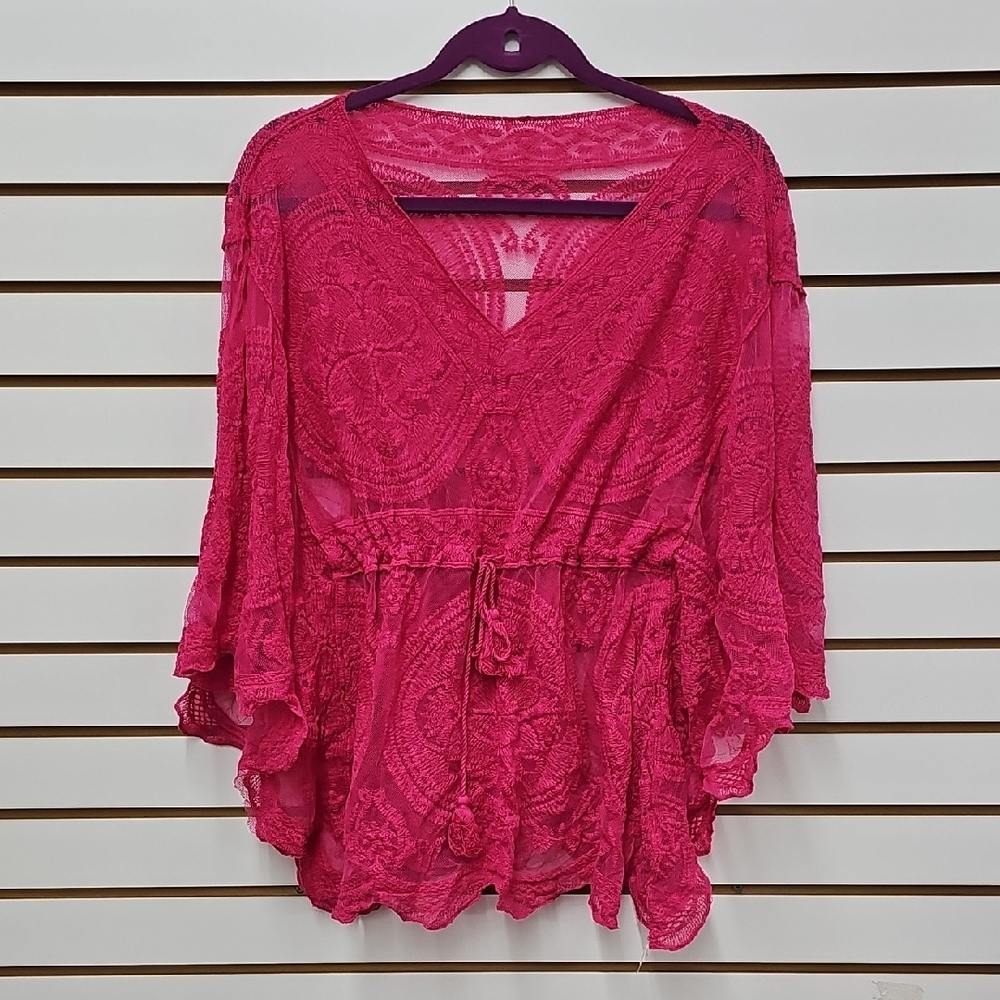 Pink Lace Swim Cover